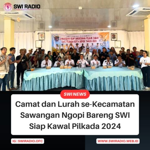 Camat dan Lurah se-Kecamatan Sawangan Ngopi Bareng SWI Siap Kawal Pilkada 2024