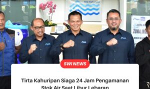 Tirta Kahuripan Siaga 24 Jam Pengamanan Stok Air Saat Libur Lebaran