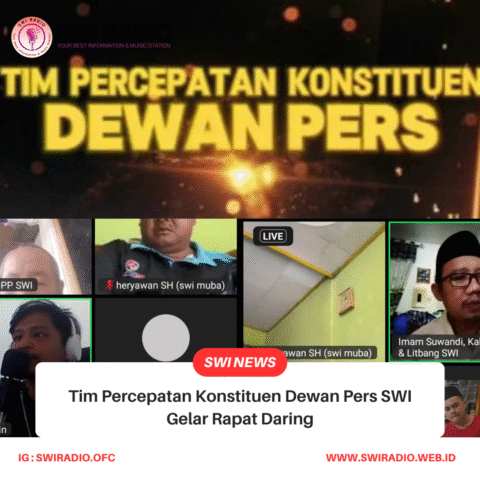 Tim Percepatan Konstituen Dewan Pers SWI Gelar Rapat Daring